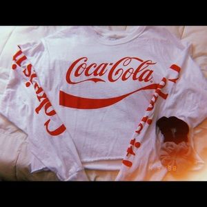 Coca Cola long sleeve crop top